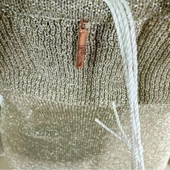 MISA Los Angeles Minka Cutout Gold Metallic Knit Midi Dress Size XS NWT - Picture 8 of 13